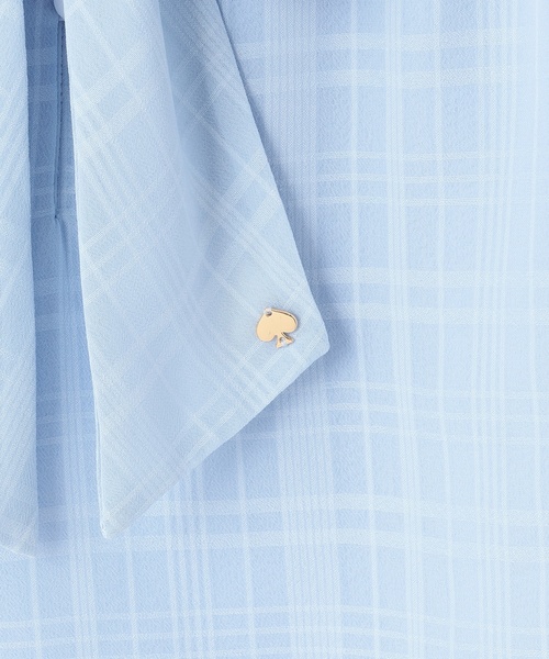 kate spade new york kids(ケイトスペードニューヨーク)の「ボウタイブラウス(シャツ/ブラウス・キッズ・サックスブルー・160cm/150cm/140cm/130cm/120cm)」の8枚目の写真