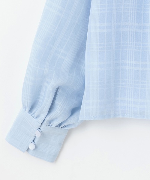 kate spade new york kids(ケイトスペードニューヨーク)の「ボウタイブラウス(シャツ/ブラウス・キッズ・サックスブルー・160cm/150cm/140cm/130cm/120cm)」の7枚目の写真