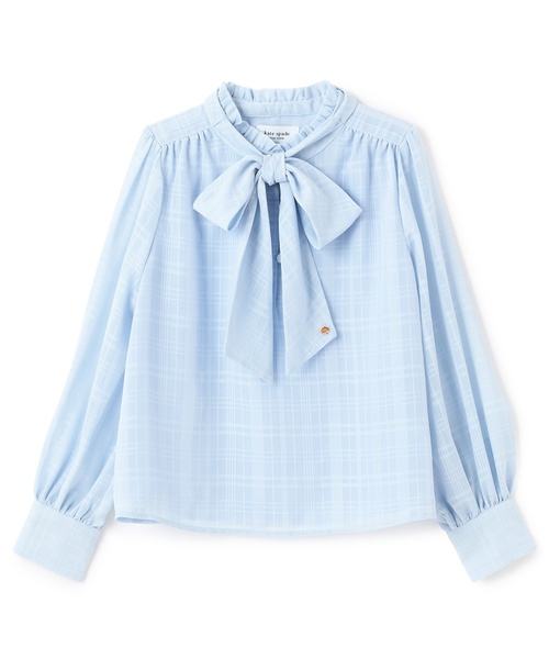 kate spade new york kids(ケイトスペードニューヨーク)の「ボウタイブラウス(シャツ/ブラウス・キッズ・サックスブルー・160cm/150cm/140cm/130cm/120cm)」の4枚目の写真