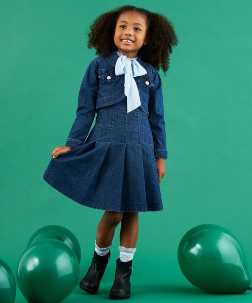 kate spade new york kids(ケイトスペードニューヨーク)の「ボウタイブラウス(シャツ/ブラウス・キッズ・サックスブルー・160cm/150cm/140cm/130cm/120cm)」の3枚目の写真