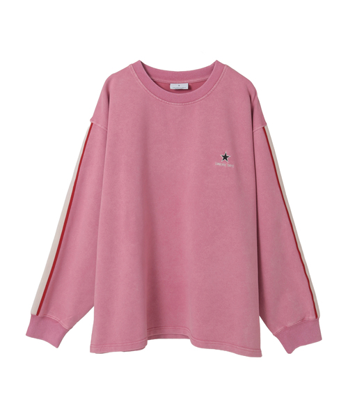 CONVERSE TOKYO（コンバーストウキョウ）の「SIDE LINE INLAY SWEAT（スウェット・レディース・ブルー/ピンク/スミクロ・SMALL/MEDIUM）」の3枚目の写真