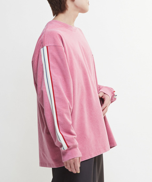 CONVERSE TOKYO（コンバーストウキョウ）の「SIDE LINE INLAY SWEAT（スウェット・レディース・ブルー/ピンク/スミクロ・SMALL/MEDIUM）」の10枚目の写真