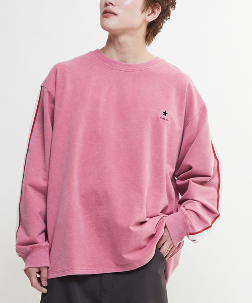 CONVERSE TOKYO（コンバーストウキョウ）の「SIDE LINE INLAY SWEAT（スウェット・レディース・ブルー/ピンク/スミクロ・SMALL/MEDIUM）」の11枚目の写真