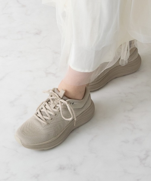 Bridget Birkin(ブリジットバーキン)の「【Bridget Birkin】スタイリッシュニットスニーカー(555055)(スニーカー・レディース・ブラック/グレー・37/36/35/39/38)」の2枚目の写真