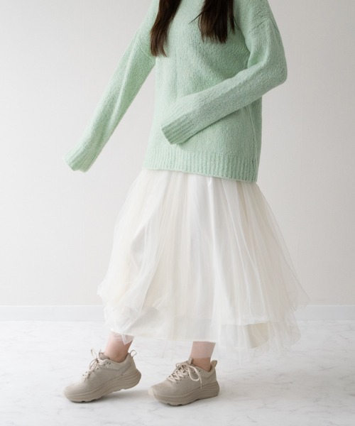 Bridget Birkin(ブリジットバーキン)の「【Bridget Birkin】スタイリッシュニットスニーカー(555055)(スニーカー・レディース・ブラック/グレー・37/36/35/39/38)」の7枚目の写真