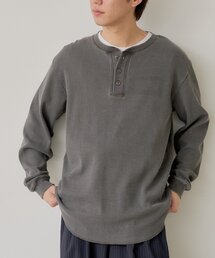 WHIMSIC | 【WHIMSIC】サーマル ヘンリーネックTシャツ(Tシャツ/カットソー)