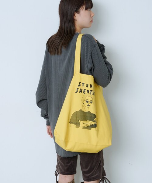 WHIMSIC（ウィムジック）の「【WHIMSIC】サーマル ヘンリーネックTシャツ（Tシャツ/カットソー・レディース・チャコールグレー/ホワイト・FREE）」の9枚目の写真