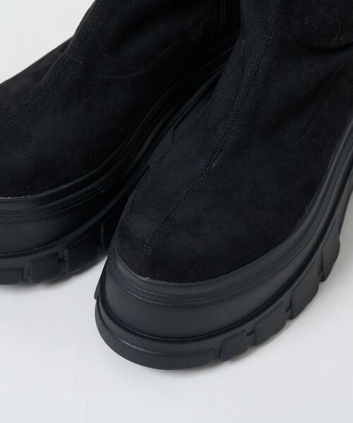 WEGO（ウィゴー）の「WEGO/厚底ボリュームロングブーツ（ブーツ・レディース・ブラック/ブラック系その他・LARGE/MEDIUM/SMALL）」の12枚目の写真