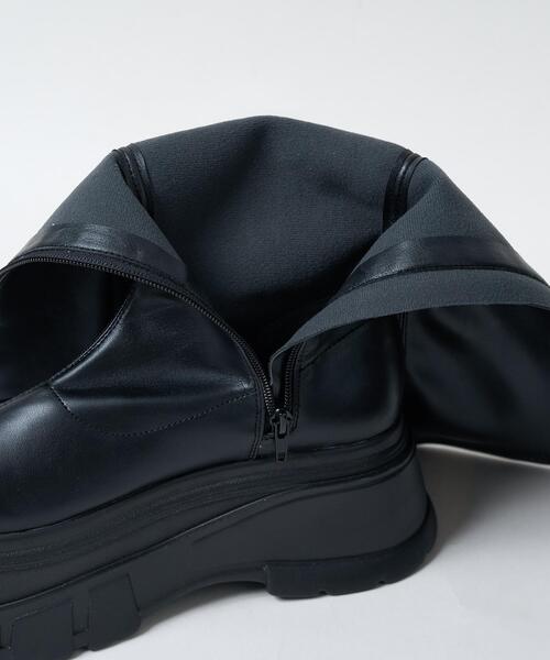 WEGO（ウィゴー）の「WEGO/厚底ボリュームロングブーツ（ブーツ・レディース・ブラック/ブラック系その他・LARGE/MEDIUM/SMALL）」の9枚目の写真