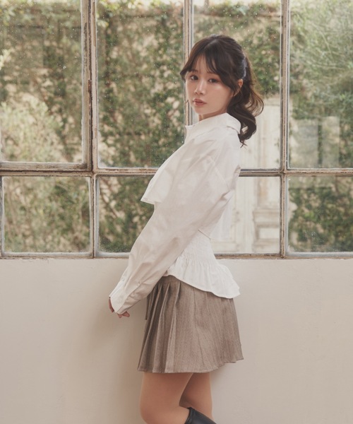 M DOLLY(エムドリー)の「natura shirt set tops/ナトゥーラシャツセットトップス(シャツ/ブラウス・レディース・ホワイト/ブルー・S/M)」の5枚目の写真