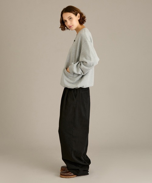 WETTEMPT(ウィテンプト)の「HENRY NECK SWEAT / ヘンリーネックスウェット(スウェット・メンズ・チャコールグレー/杢グレー/ブラック・SMALL/MEDIUM/LARGE)」の14枚目の写真