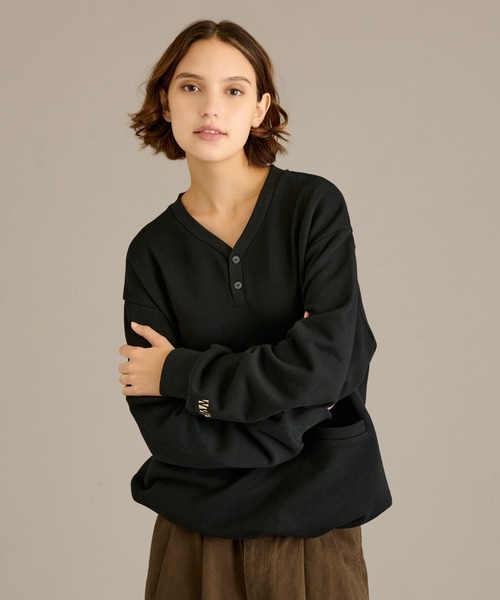 WETTEMPT(ウィテンプト)の「HENRY NECK SWEAT / ヘンリーネックスウェット(スウェット・メンズ・チャコールグレー/杢グレー/ブラック・SMALL/MEDIUM/LARGE)」の22枚目の写真