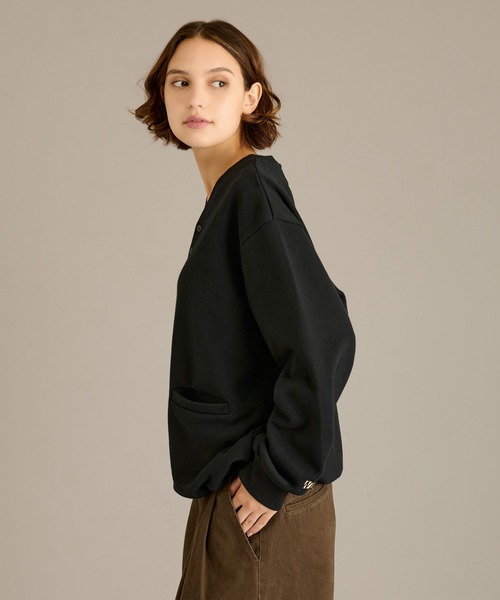 WETTEMPT(ウィテンプト)の「HENRY NECK SWEAT / ヘンリーネックスウェット(スウェット・メンズ・チャコールグレー/杢グレー/ブラック・SMALL/MEDIUM/LARGE)」の21枚目の写真