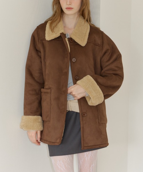 GIUNON（ジウノン）の「back frill mini skirt / バックフリルミニスカート（スカート・レディース・グレー/ブラック・FREE）」の14枚目の写真