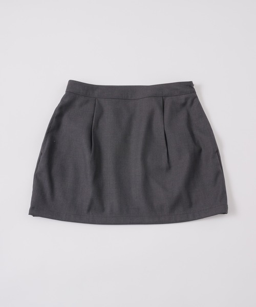 GIUNON（ジウノン）の「back frill mini skirt / バックフリルミニスカート（スカート・レディース・グレー/ブラック・FREE）」の21枚目の写真
