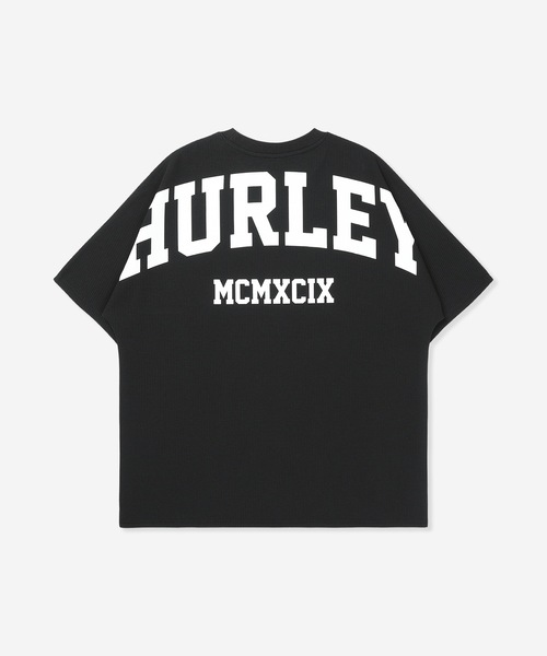 Hurley （ハーレー）の「【Hurley/ハーレー】ヘビーウェイトサーマルTシャツ　バックプリント　吸水速乾　オーバーサイズシルエット　THERMAL BACK ARC SS（Tシャツ/カットソー・メンズ・オフホワイト/ブラック/カーキブラウン/ブラウン/ブルーグレー・LARGE/X-LARGE/MEDIUM/SMALL）」の2枚目の写真