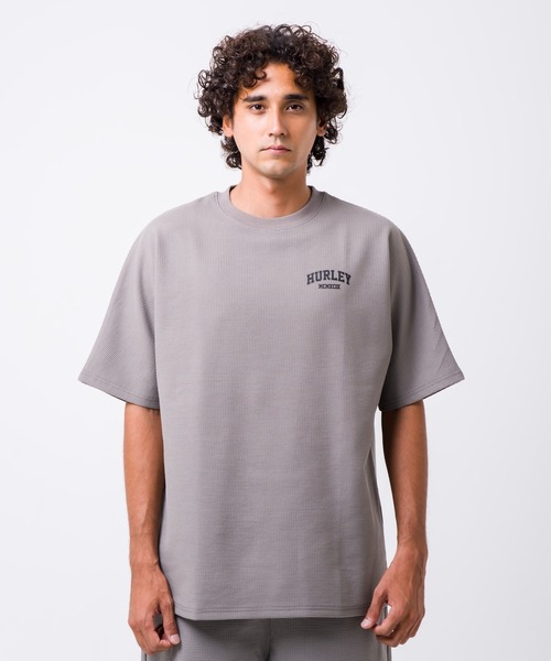 Hurley （ハーレー）の「【Hurley/ハーレー】ヘビーウェイトサーマルTシャツ　バックプリント　吸水速乾　オーバーサイズシルエット　THERMAL BACK ARC SS（Tシャツ/カットソー・メンズ・オフホワイト/ブラック/カーキブラウン/ブラウン/ブルーグレー・LARGE/X-LARGE/MEDIUM/SMALL）」の18枚目の写真