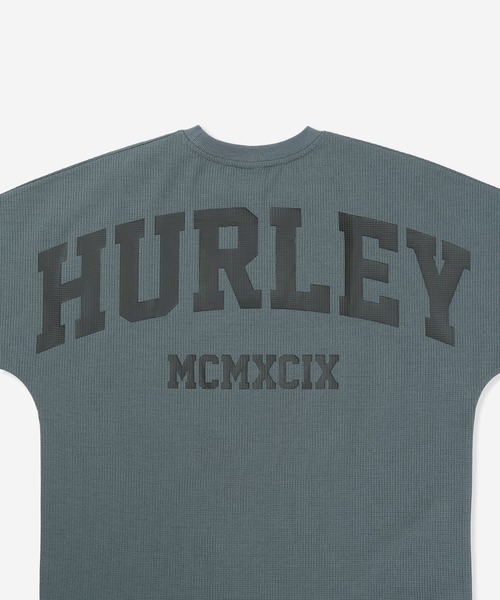 Hurley （ハーレー）の「【Hurley/ハーレー】ヘビーウェイトサーマルTシャツ　バックプリント　吸水速乾　オーバーサイズシルエット　THERMAL BACK ARC SS（Tシャツ/カットソー・メンズ・オフホワイト/ブラック/カーキブラウン/ブラウン/ブルーグレー・LARGE/X-LARGE/MEDIUM/SMALL）」の9枚目の写真