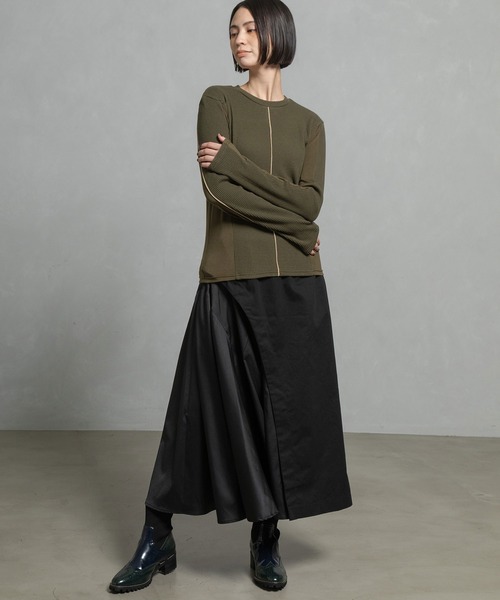 MARECHAL TERRE（マルシャルテル）の「コンビネーションアシンメトリースカート（スカート・レディース・ブラック系その他/チャコールグレー/ブラック/インディゴブルー・MEDIUM）」の20枚目の写真