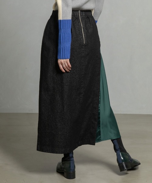 MARECHAL TERRE（マルシャルテル）の「コンビネーションアシンメトリースカート（スカート・レディース・ブラック系その他/チャコールグレー/ブラック/インディゴブルー・MEDIUM）」の15枚目の写真