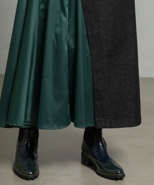 MARECHAL TERRE（マルシャルテル）の「コンビネーションアシンメトリースカート（スカート・レディース・ブラック系その他/チャコールグレー/ブラック/インディゴブルー・MEDIUM）」の8枚目の写真