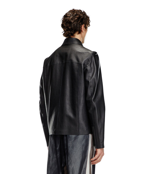 メンズ レザージャケット L-KORN-A（ライダースジャケット）｜DIESEL