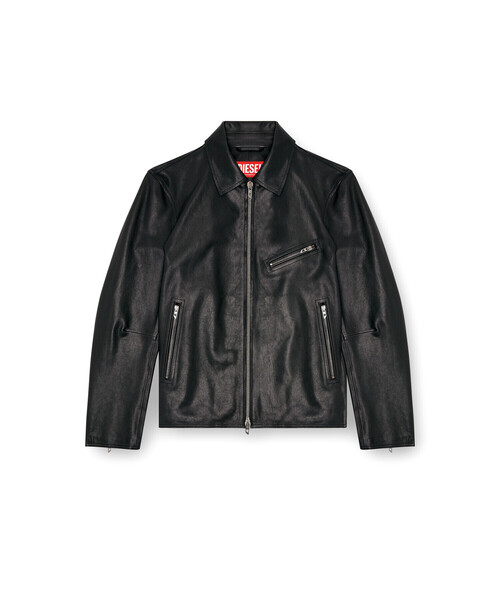 メンズ レザージャケット L-KORN-A（ライダースジャケット）｜DIESEL
