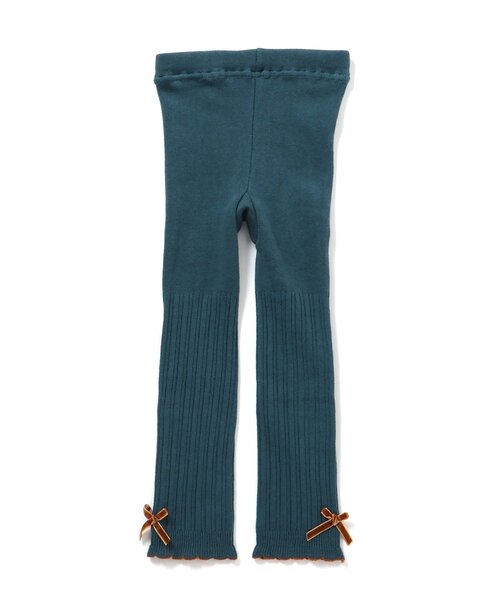 apres les cours(アプレレクール)の「【ジュニア対応】裾リボンレギンス(レギンス/スパッツ・キッズ・ブラック/アイボリー/エメラルド/グレー・90/140/120/110/100)」の12枚目の写真