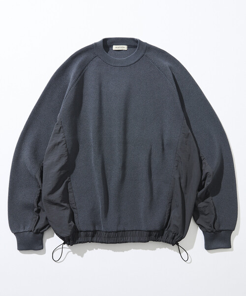 セール】限定展開 リラックスフィット ナイロン切り替え ドッキング