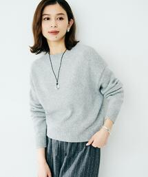 Anne　ニット　グレー　1サイズ 一部追加予約》【WEB限定】SHIPS any:〈手洗い可能〉ヤク ケーブル