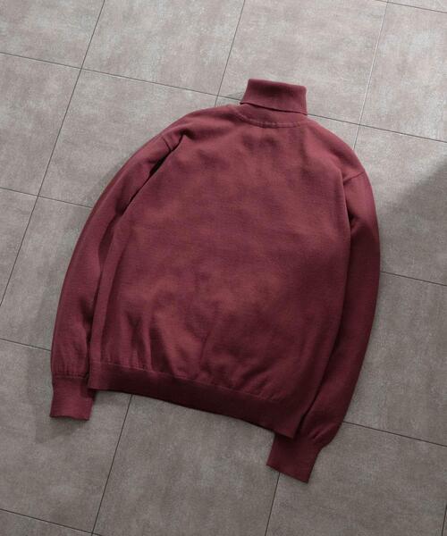 ITEMS URBANRESEARCH(アイテムズ アーバンリサーチ)の「カシミヤ×コットンハイネック セーター(ニット/セーター・メンズ・ブラック/グレー/モカ/ボルドー・MEDIUM/LARGE)」の1枚目の写真