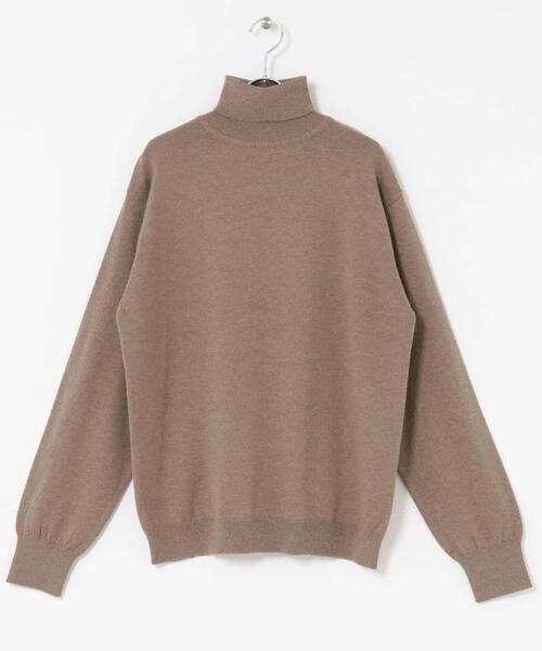 ITEMS URBANRESEARCH(アイテムズ アーバンリサーチ)の「カシミヤ×コットンハイネック セーター(ニット/セーター・メンズ・ブラック/グレー/モカ/ボルドー・MEDIUM/LARGE)」の6枚目の写真