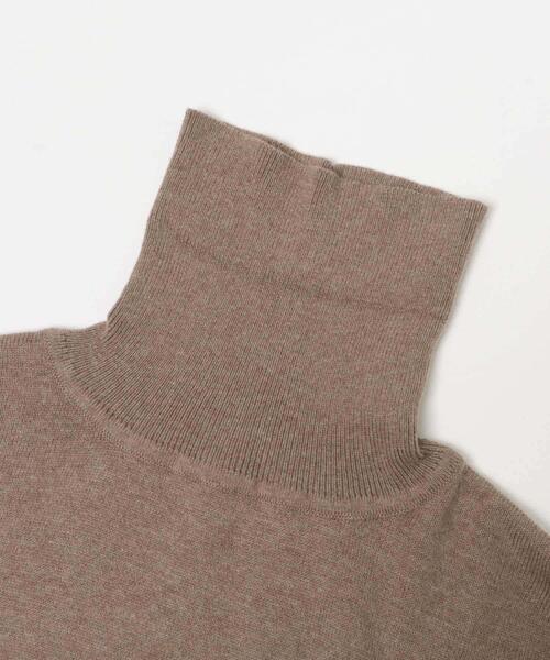 ITEMS URBANRESEARCH(アイテムズ アーバンリサーチ)の「カシミヤ×コットンハイネック セーター(ニット/セーター・メンズ・ブラック/グレー/モカ/ボルドー・MEDIUM/LARGE)」の7枚目の写真