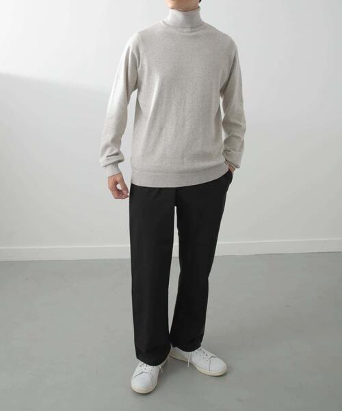 ITEMS URBANRESEARCH(アイテムズ アーバンリサーチ)の「カシミヤ×コットンハイネック セーター(ニット/セーター・メンズ・ブラック/グレー/モカ/ボルドー・MEDIUM/LARGE)」の17枚目の写真