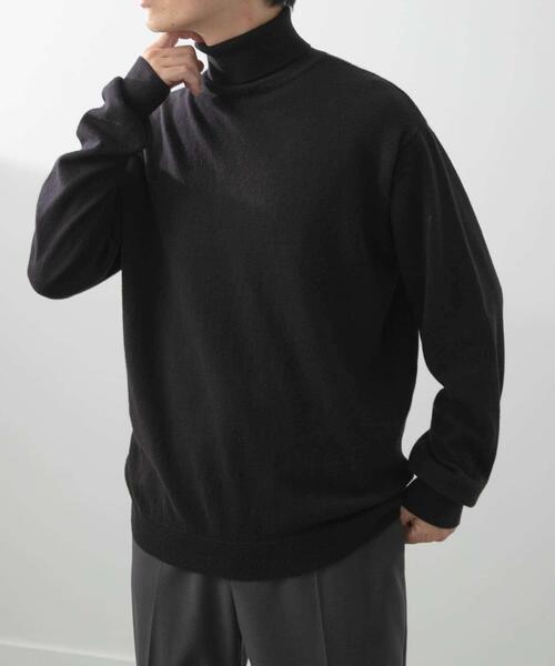 セール】カシミヤ×コットンハイネック セーター（ニット/セーター