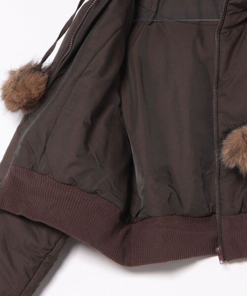 VIBGYOR(ヴィブジョー)の「【LAMPOON】中綿ショートフードブルゾン(ブルゾン・レディース・モカ・MEDIUM/SMALL/LARGE)」の12枚目の写真