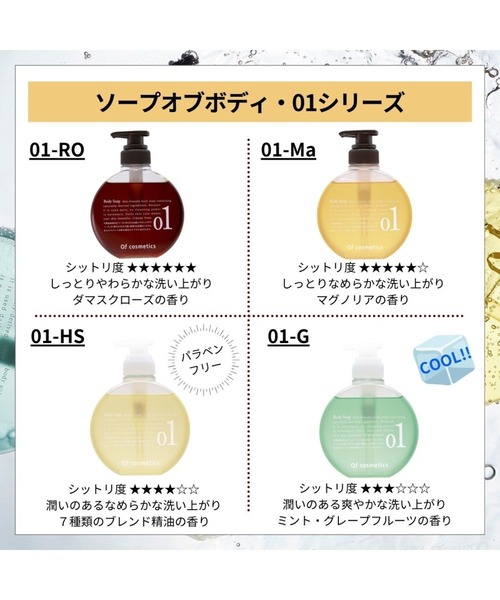 ソープオブボディ・01-RO ソープオブボディ・01-RO（石鹸/ボディソープ）｜Of cosmetics（オブ