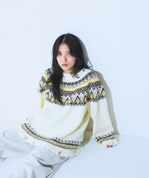 JEANASIS | 5Gカラーフェアアイルプルオーバー/603766(Tシャツ/カットソー)