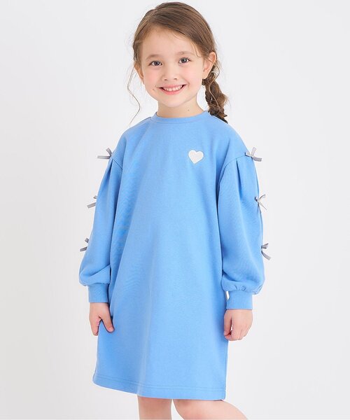セール】【WEB限定/ジュニア対応】袖リボンワンピース（ワンピース