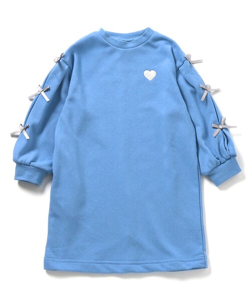 apres les cours（アプレレクール）の「【WEB限定/ジュニア対応】袖リボンワンピース（ワンピース・キッズ・アイボリー/サックスブルー/グレー/レッド・80/90/100/110/120/130/140）」の20枚目の写真