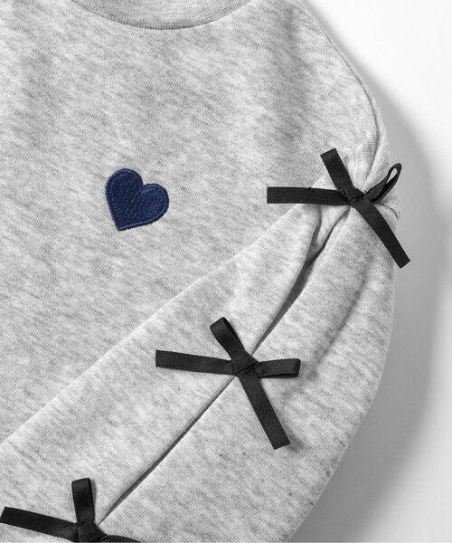 apres les cours（アプレレクール）の「【WEB限定/ジュニア対応】袖リボンワンピース（ワンピース・キッズ・アイボリー/サックスブルー/グレー/レッド・80/90/100/110/120/130/140）」の22枚目の写真