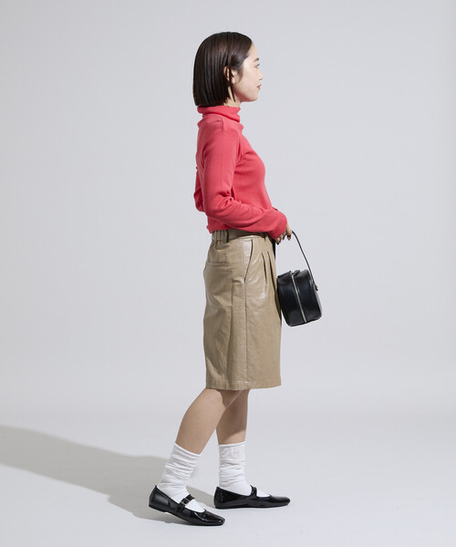 FREAK'S STORE(フリークスストア)の「<調温素材>INKEEP タートルネックトップス/インキープ タートルネックトップス(Tシャツ/カットソー・レディース・レッド/オフホワイト/その他/ブラック・フリ-)」の7枚目の写真