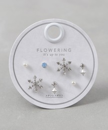 Flowering（フラワーリング）の「ガーリー/リボン/ハート/星座/セットピアス（ピアス（両耳用））」