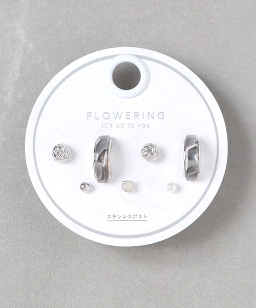 Flowering（フラワーリング）の「ガーリー/リボン/ハート/星座/セットピアス（ピアス（両耳用）・レディース・ゴールド/ピンク/ブラック系1/レッド/ゴールド系2/シルバー系2/ゴールド系1/シルバー/ブラック/ピンクゴールド/シャンパン/シルバー系1・FREE）」の19枚目の写真