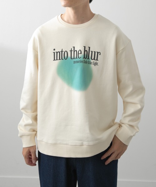 セール】フレンチアートプリントクルーネックスウェット（スウェット