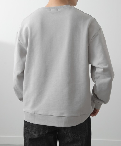 ITEMS URBANRESEARCH（アイテムズ アーバンリサーチ）の「フレンチアートプリントクルーネックスウェット（スウェット・メンズ・ホワイト/ホワイト系その他/グレー/グレー系その他・LARGE/MEDIUM）」の9枚目の写真