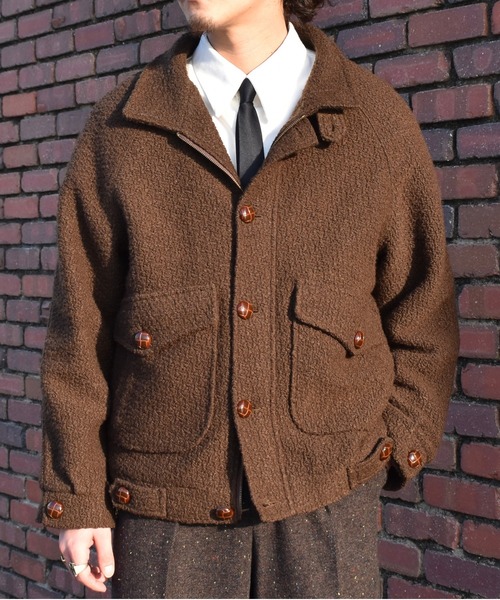 Noen(ノエン)の「ボアフライトブルゾン(ブルゾン・メンズ・レッド/ブラウン/ブラック・LARGE/MEDIUM)」の1枚目の写真