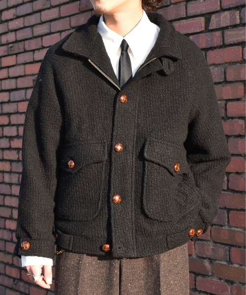 Noen(ノエン)の「ボアフライトブルゾン(ブルゾン・メンズ・レッド/ブラウン/ブラック・LARGE/MEDIUM)」の2枚目の写真