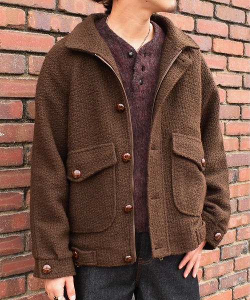 Noen(ノエン)の「ボアフライトブルゾン(ブルゾン・メンズ・レッド/ブラウン/ブラック・LARGE/MEDIUM)」の10枚目の写真