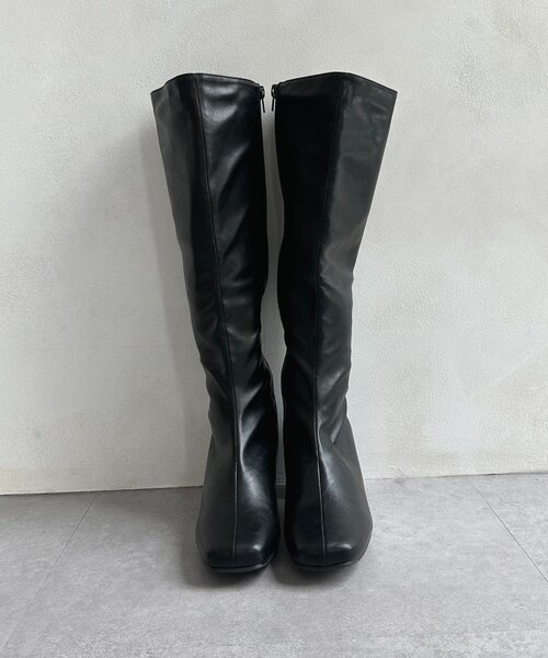 Thevon(ゼボン)の「ヒールロングブーツ(ブーツ・レディース・ブラック・L/M)」の2枚目の写真